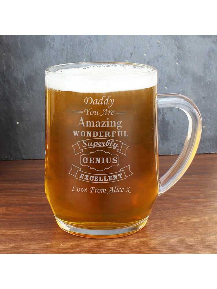 Personalised Vintage Typography Tankard