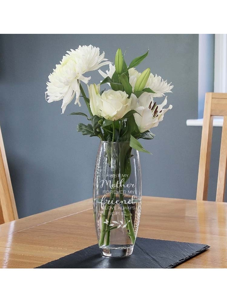 Personalised 'First My Mother, Forever My Friend' Bullet Vase