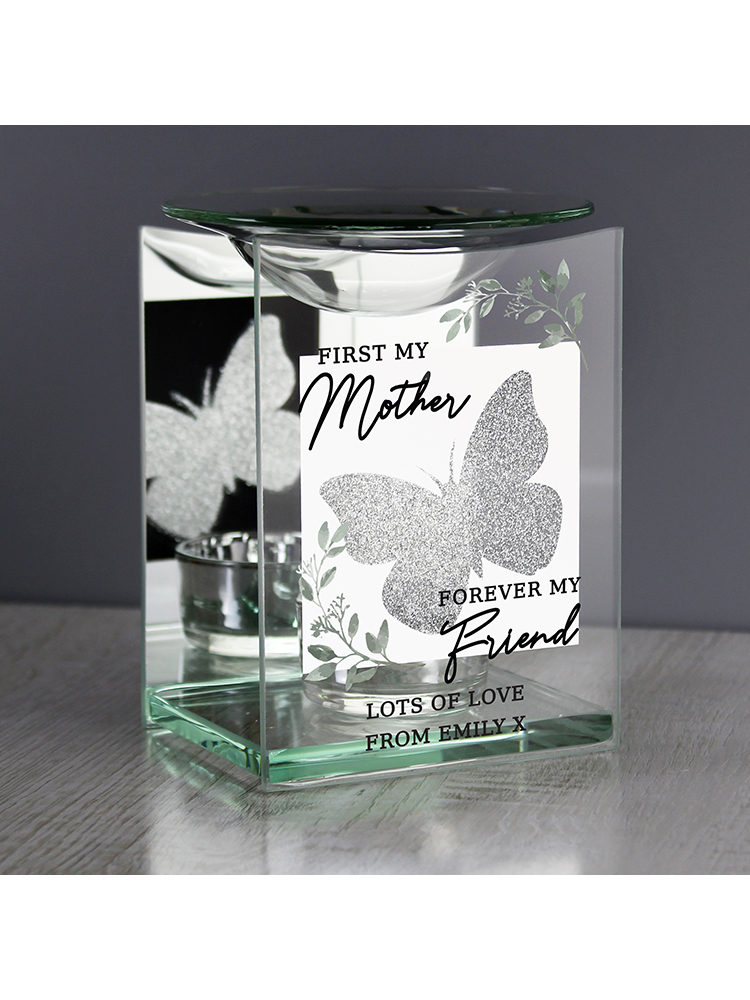 Personalised 'First My Mother' Butterfly Oil Burner