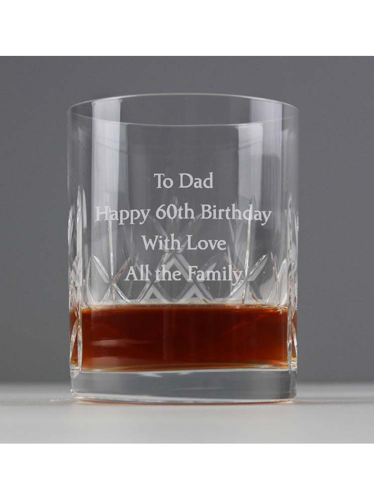 Personalised Cut Crystal Tumbler Personalised Cut Crystal Tumbler