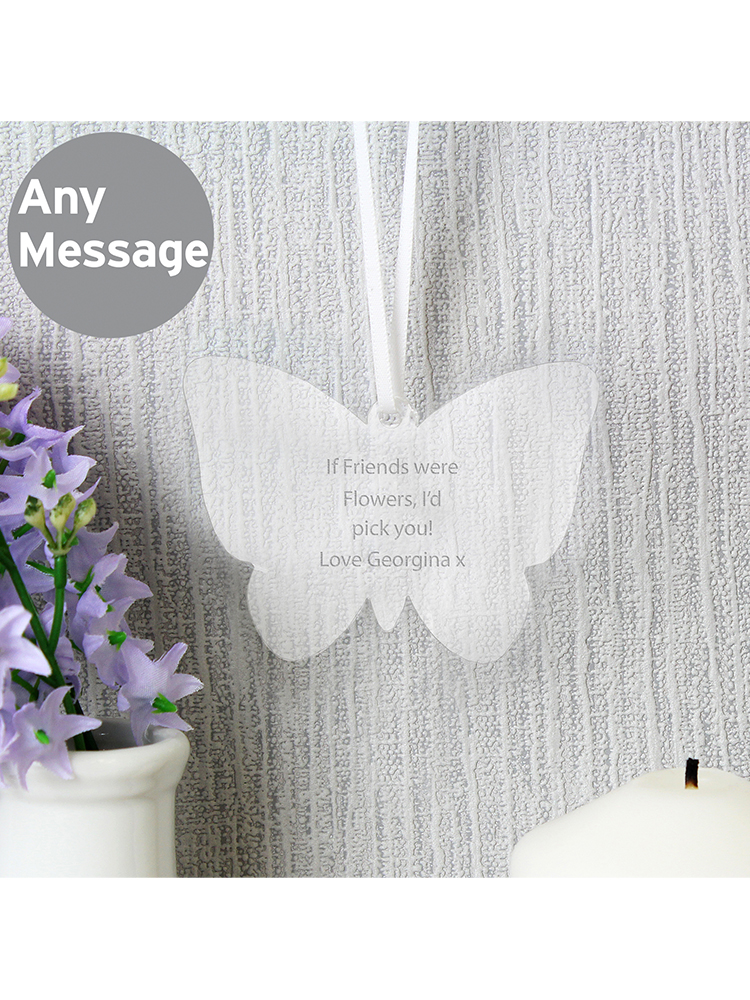 Personalised Acrylic Butterfly Decoration