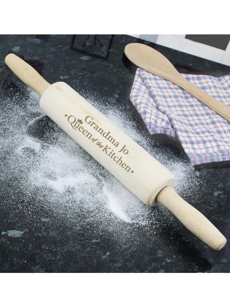 Personalised Queen of the Kitchen Rolling Pin