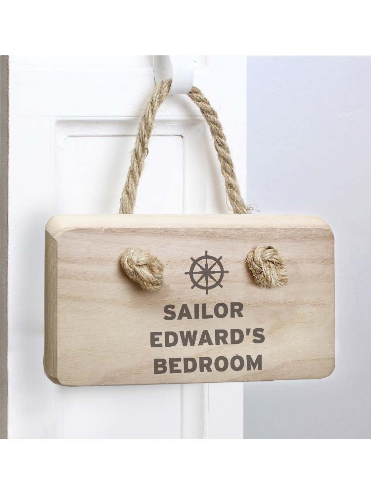 Personalised Nautical Wooden Sign
