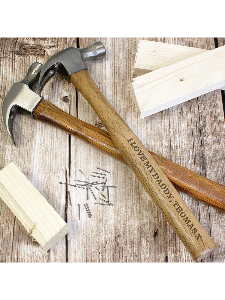 Personalised Bold Text Hammer