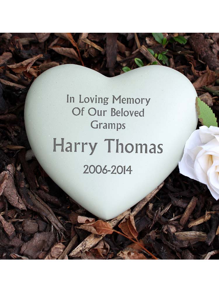 Personalised Heart Memorial