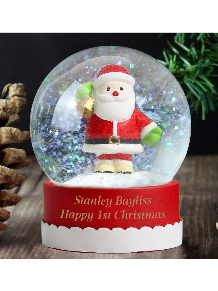 Personalised Santa Snow Globe