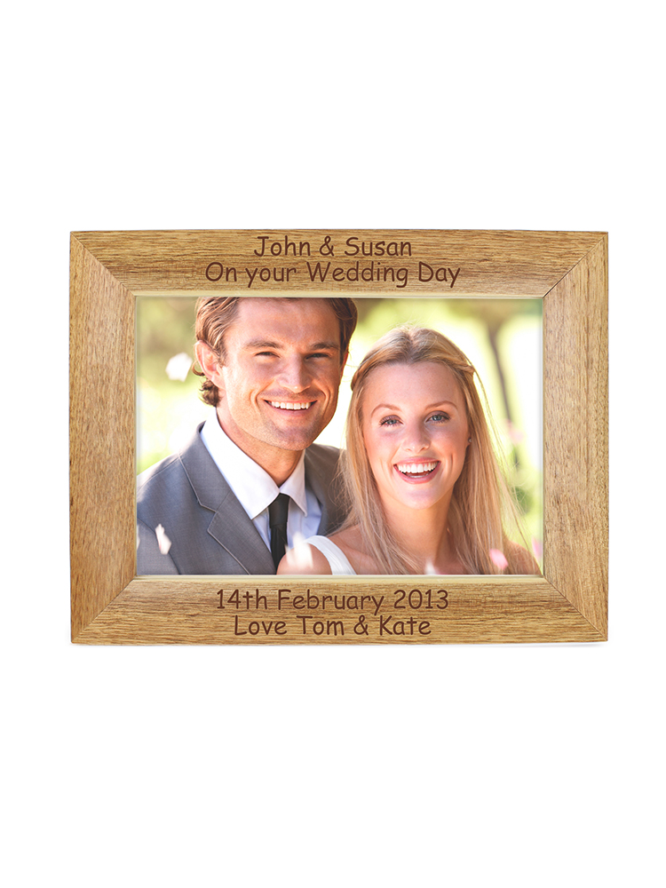 Personalised Landscape 7x5 Landscape Wooden Photo Frame