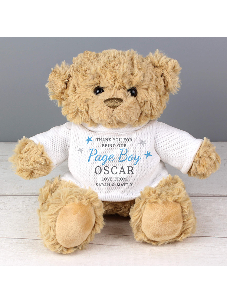 Personalised Boys Free Text Teddy Bear