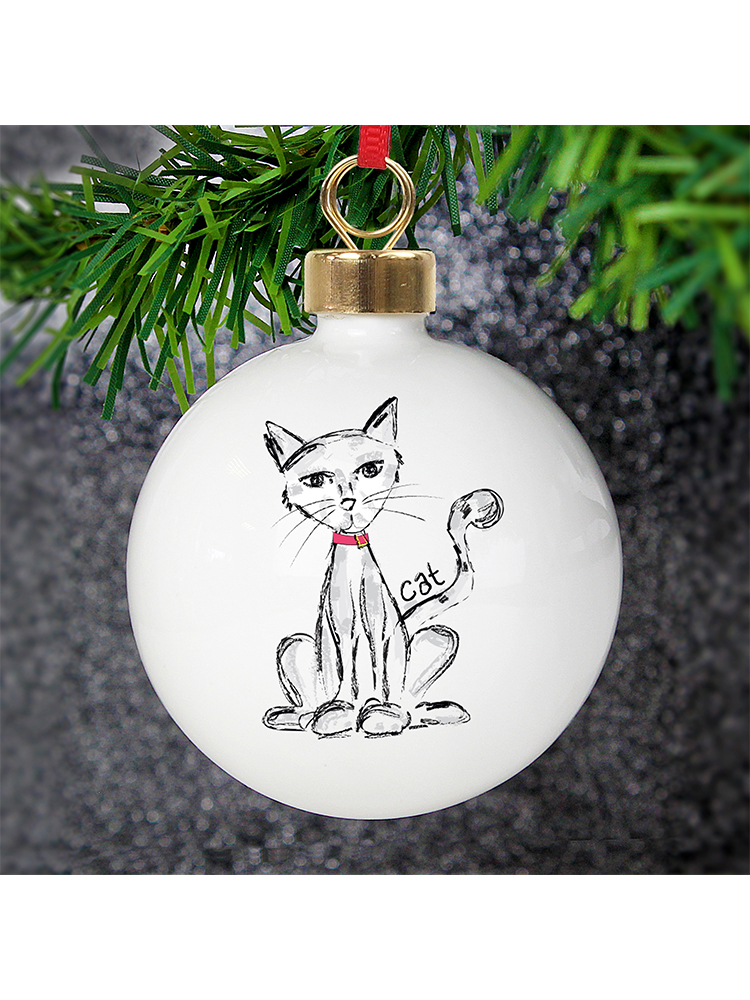 Personalised Cat Bauble