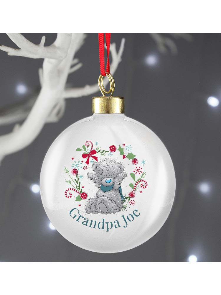 Personalised Me To You 'For Grandad, Dad' Christmas Bauble