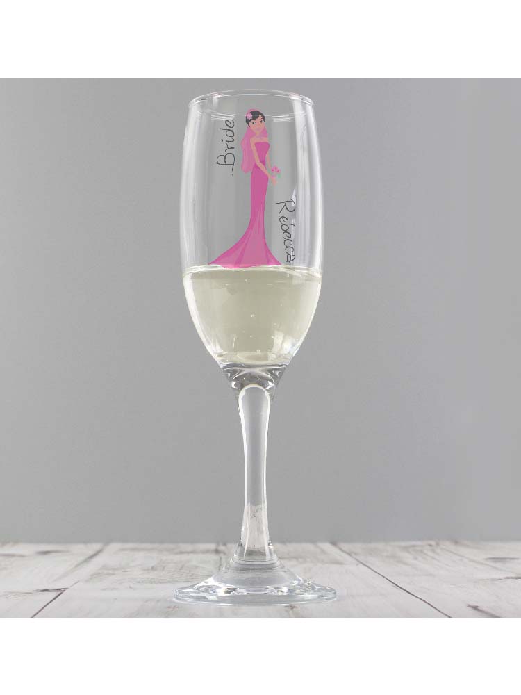 Personalised Fabulous Bride Flute