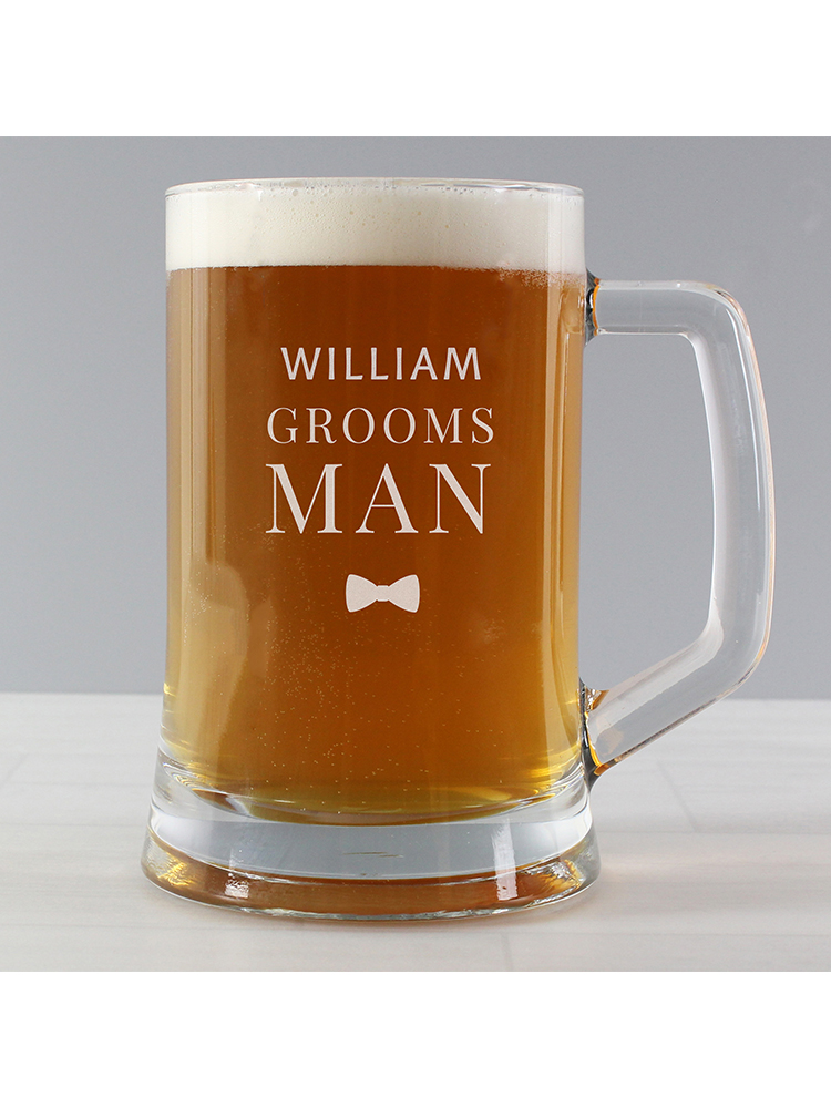 Personalised Groomsman Pint Stern Tankard