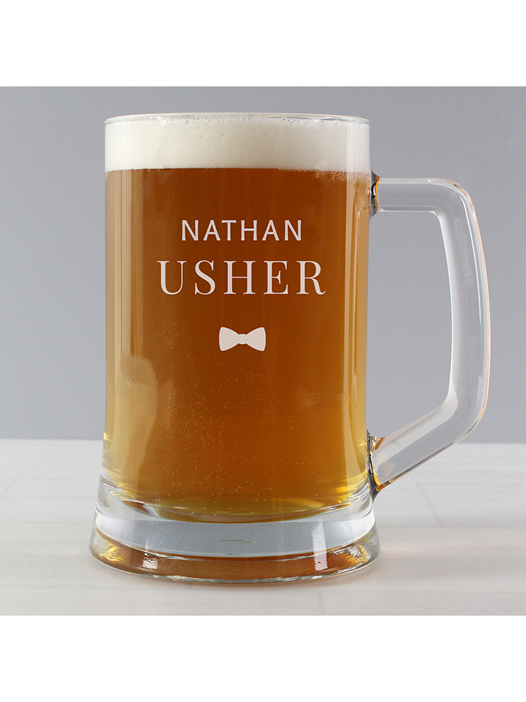 Personalised Usher Pint Stern Tankard