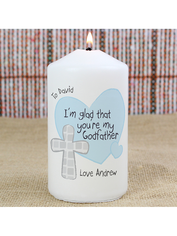 Personalised Godfather Candle
