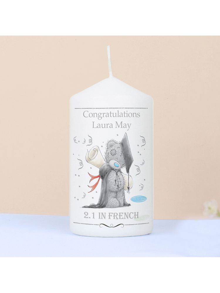 Personalised Me to You Graduation Candle