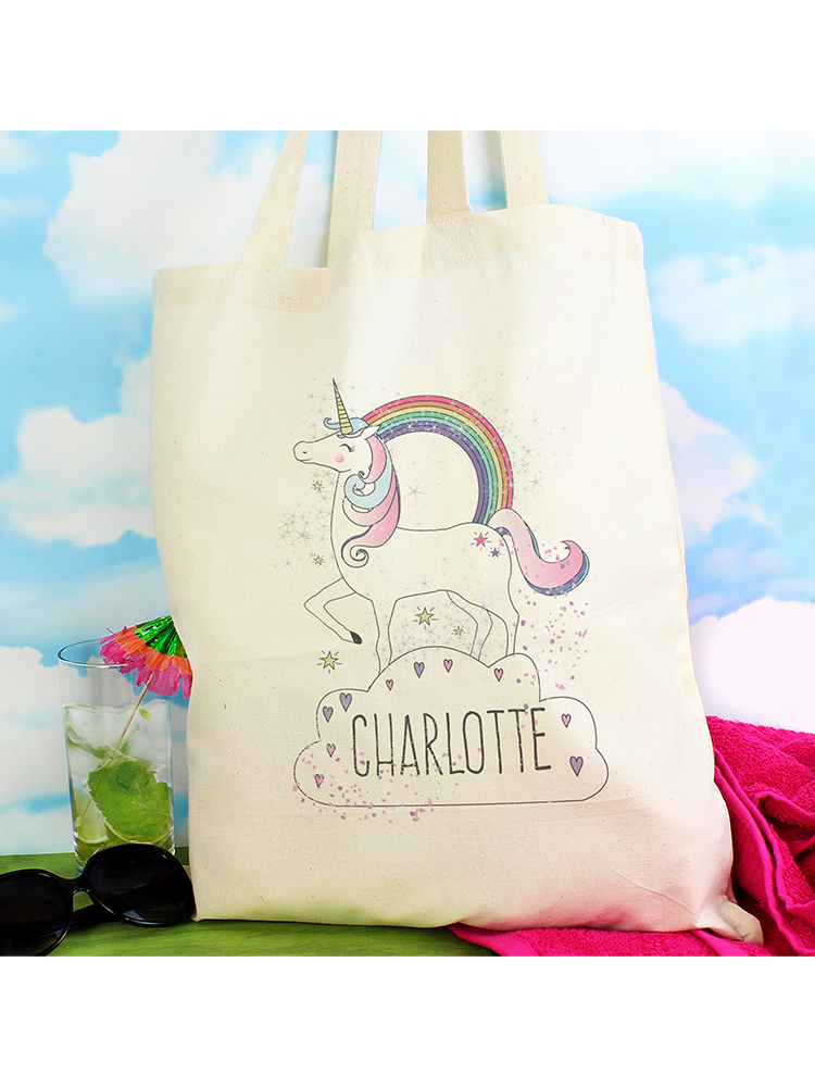 Personalised Unicorn Cotton Bag