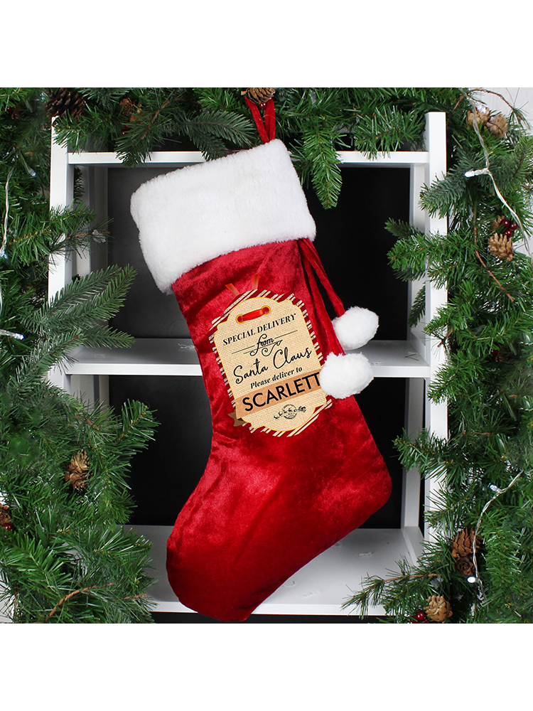 Personalised Special Delivery Luxury Stocking