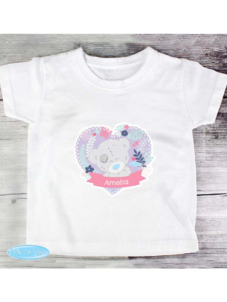 Personalised Tiny Tatty Teddy Girl's T-shirt 1-2 Years