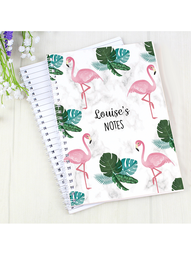 Personalised Flamingo A5 Notebook