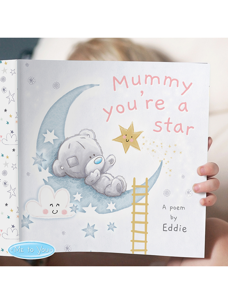 Personalised Tiny Tatty Teddy Mummy You're A Star, Poem Book