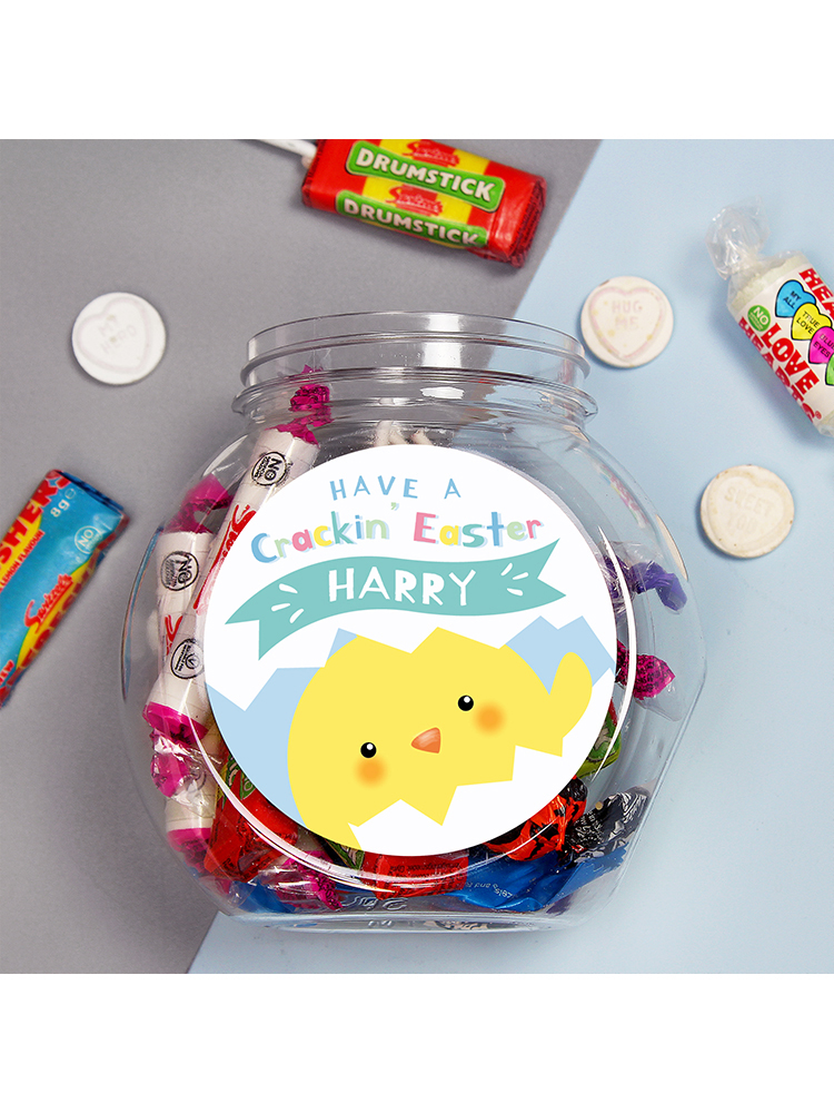 Personalised Have A Cracking Easter Sweets Jar