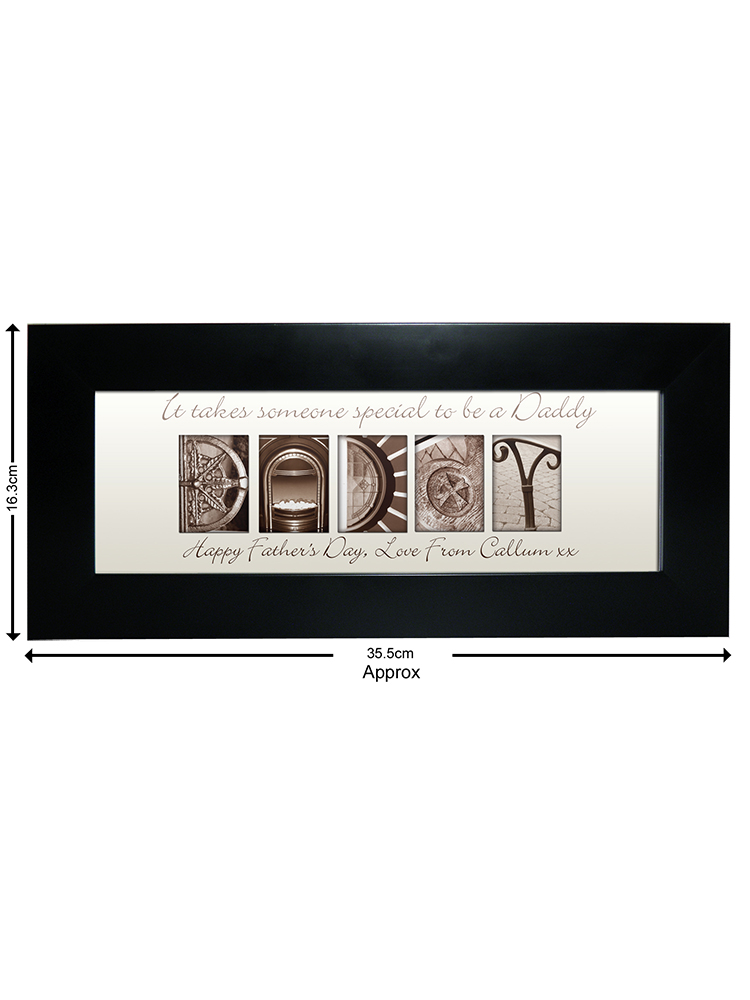 Personalised Affection Art Daddy Small Frame