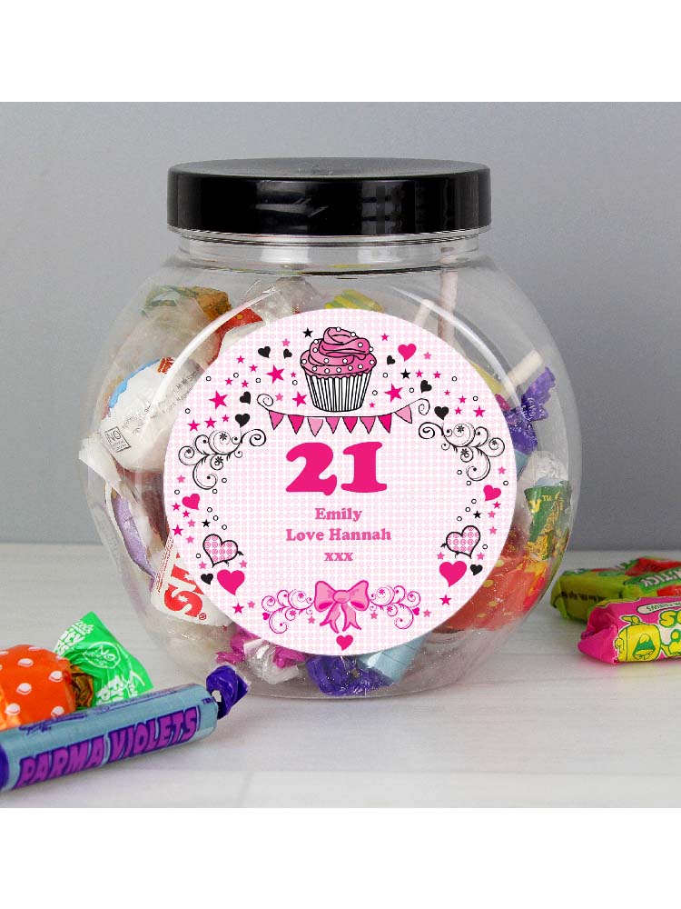 Personalised Birthday Big Age Sweet Jar