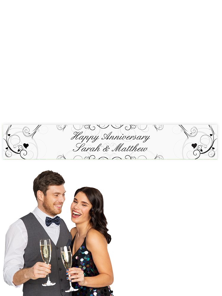 Personalised Ornate Swirl Banner