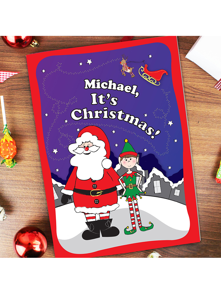 Personalised Its Christmas Elf Story Book