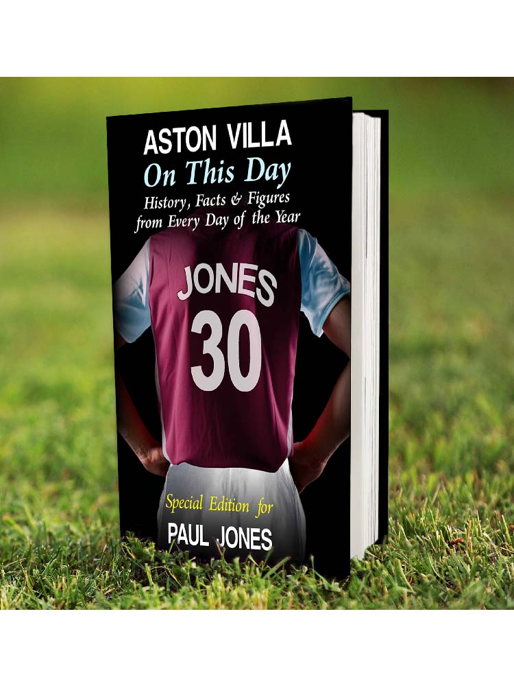 Personalised Aston Villa on this Day Book