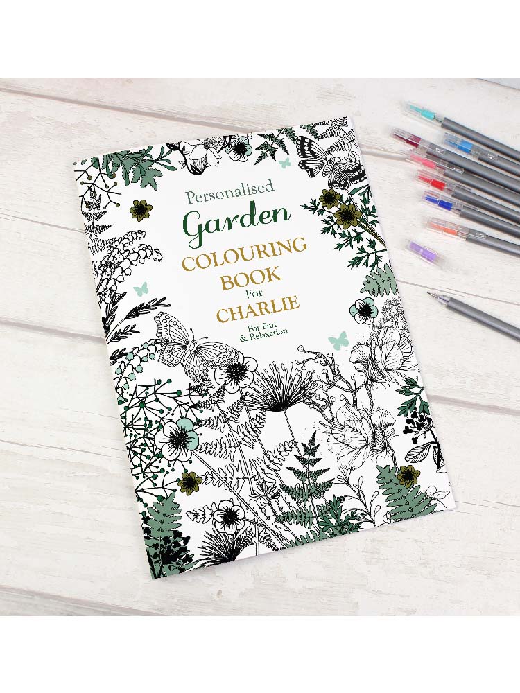 Personalised Gardening Colouring Book