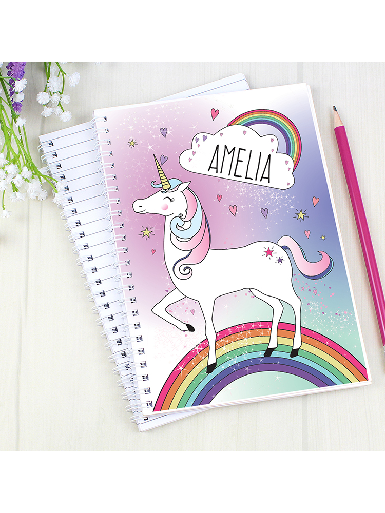 Personalised Unicorn A5 Notebook