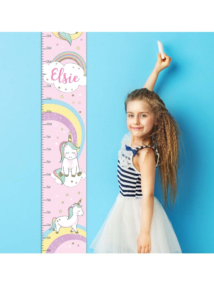 Personalised Baby Unicorn Height Chart