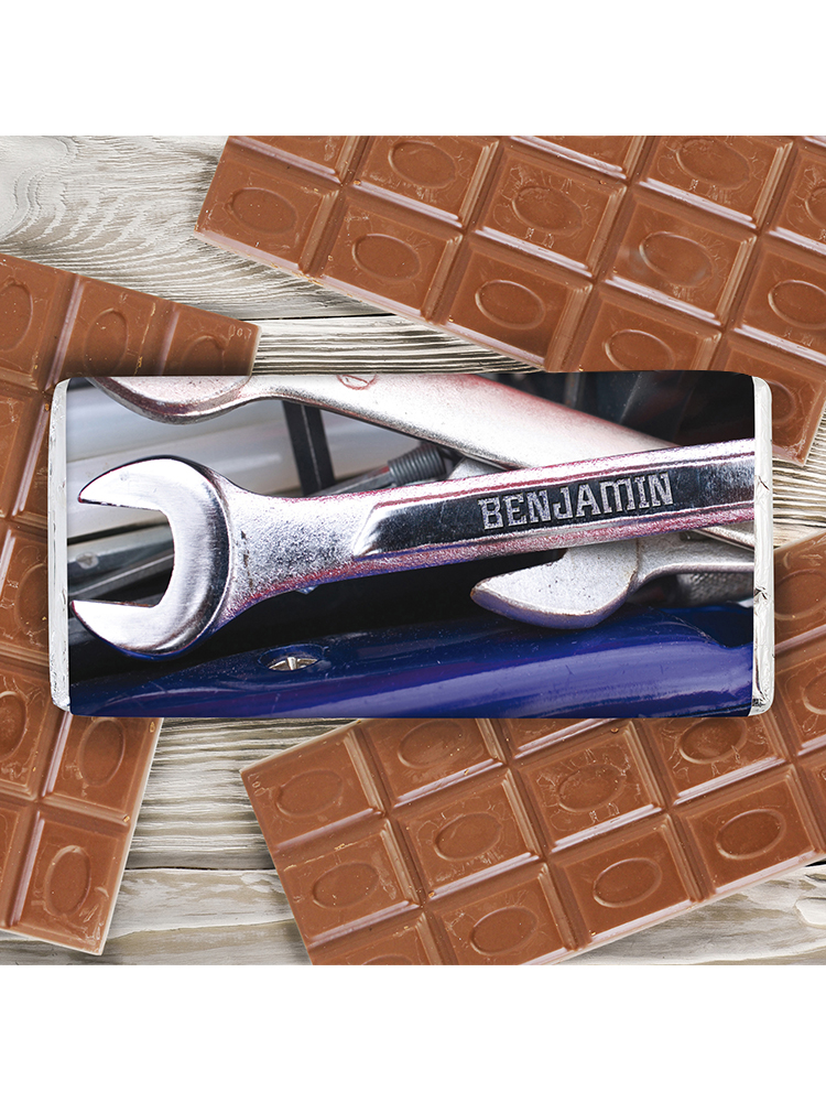 Personalised Tool Kit Milk Chocolate Bar