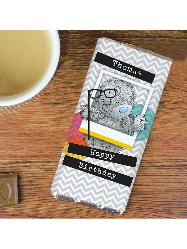 Personalised Me to You Trendy Snapshot Milk Chocolate Bar