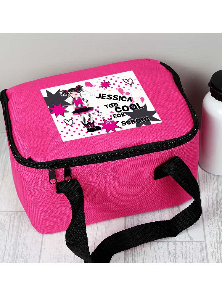 Personalised Too Cool Girl Lunch Bag