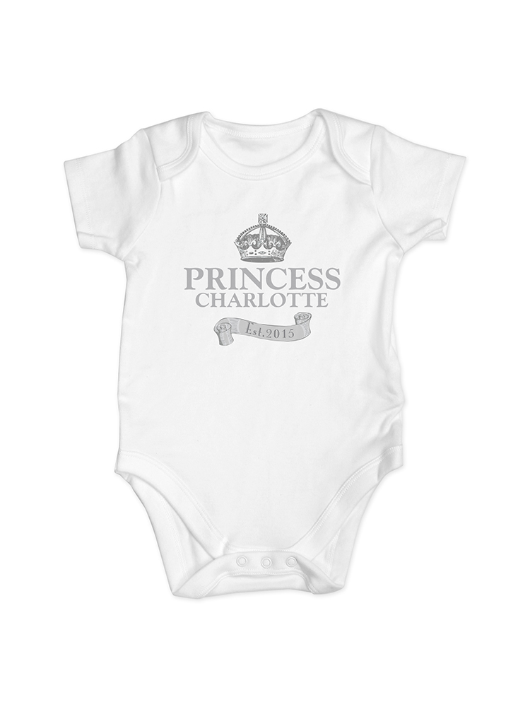 Personalised Royal Crown Baby Vest