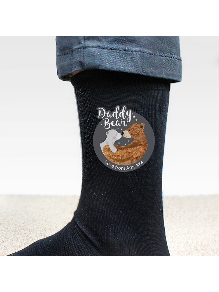 Personalised Daddy Bear Men's Socks