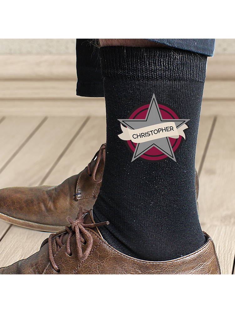 Personalised Star Men's Socks