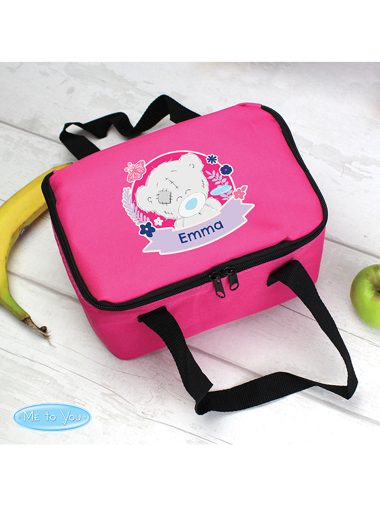 Personalised Me To You Pink Lunch Bag