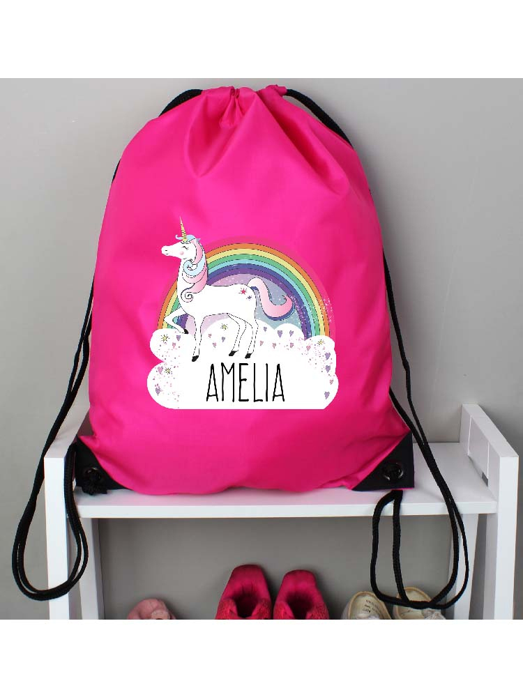 Personalised Unicorn Pink Kit Bag