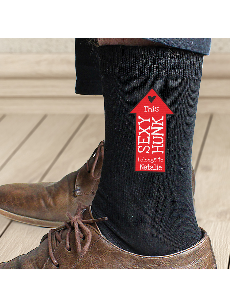 Personalised Sexy Hunk Mens Socks