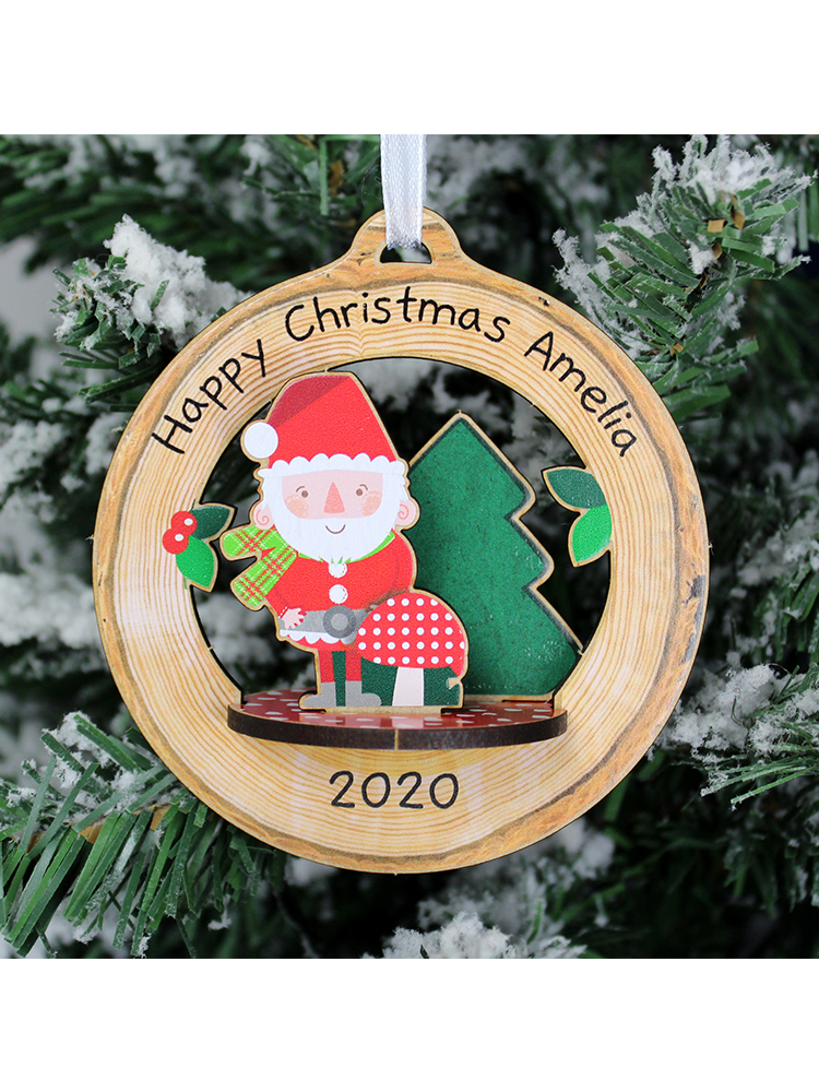 Personalised Make Your Own Toadstool Santa 3D Decoration Kit