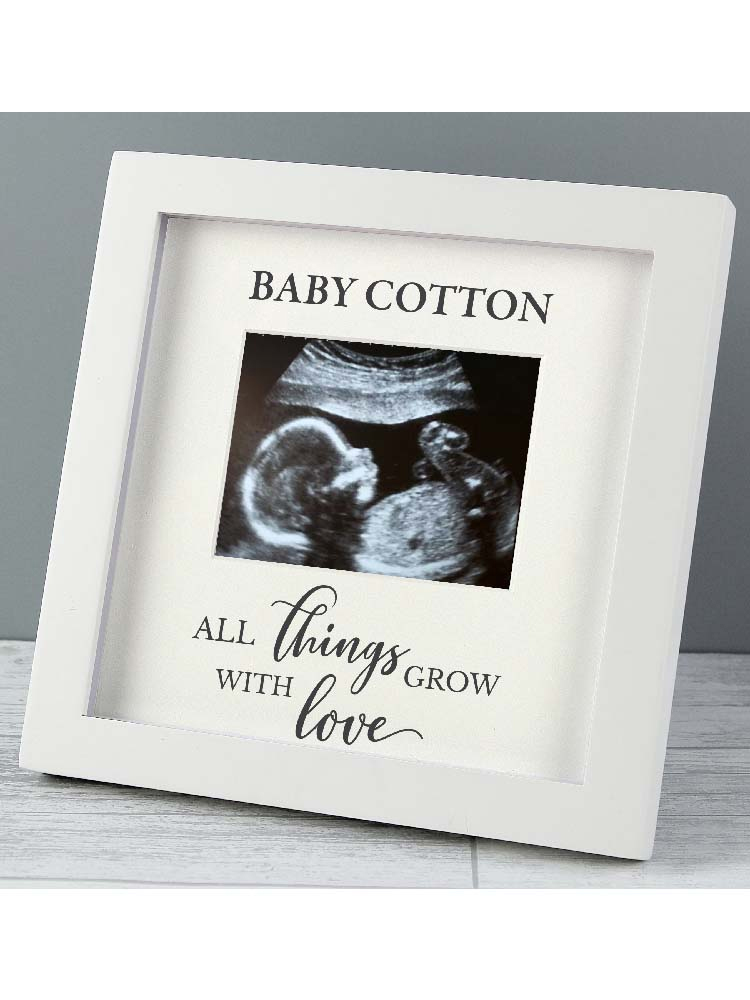 Personalised All Things Grow Baby Scan Frame