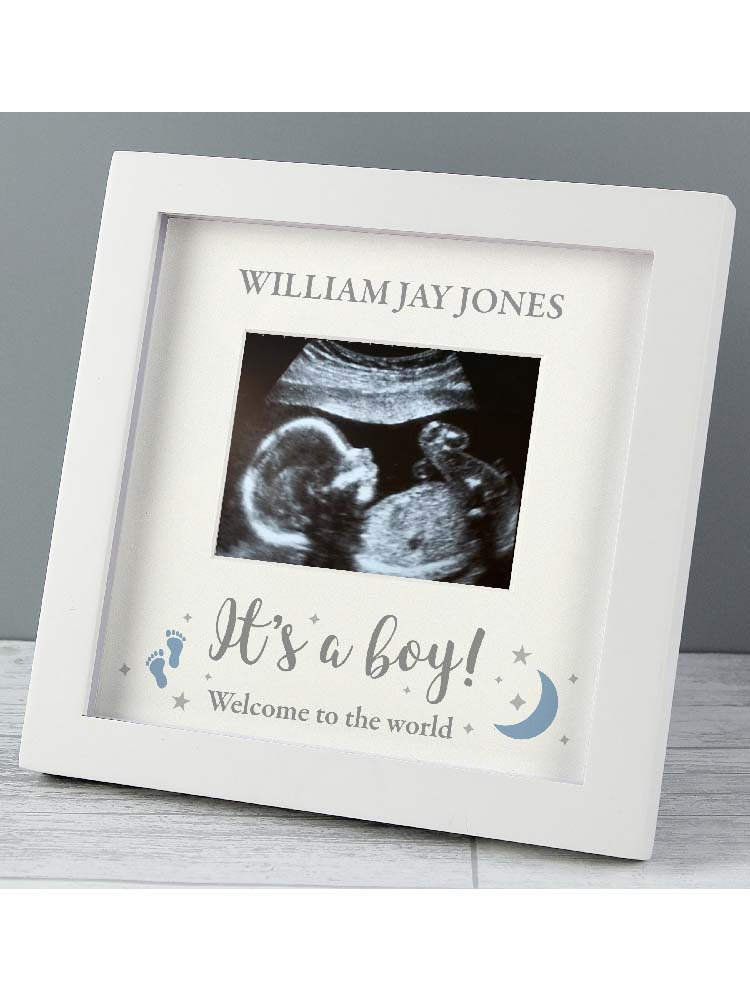 Personalised 'It's A Boy' Baby Scan Frame