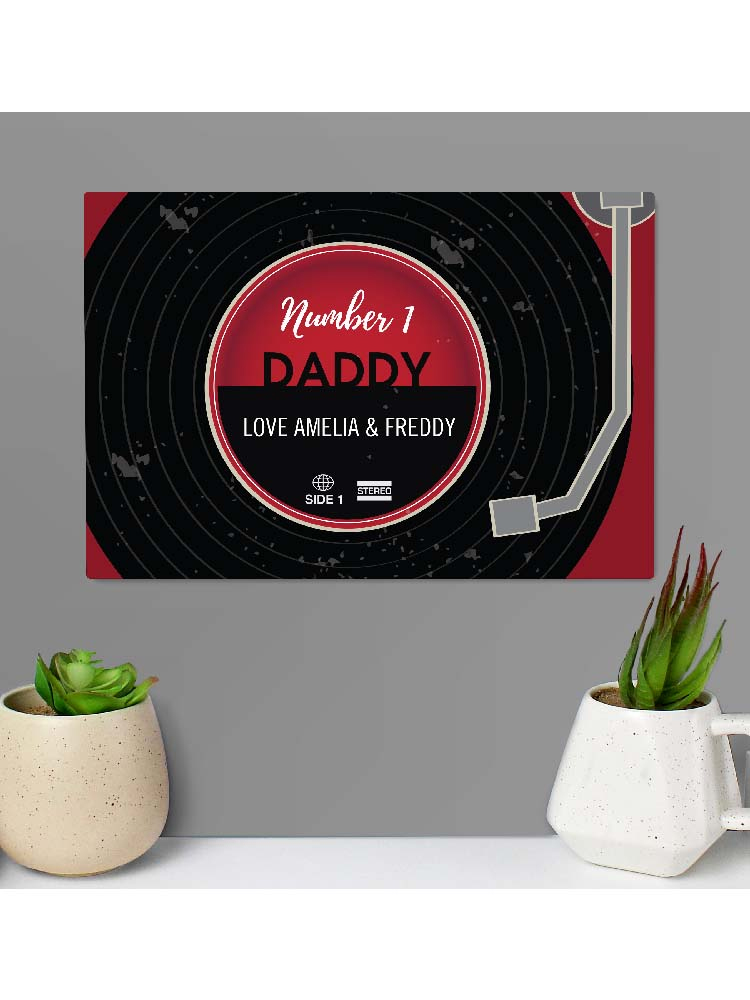 Personalised Vintage Record Metal Sign