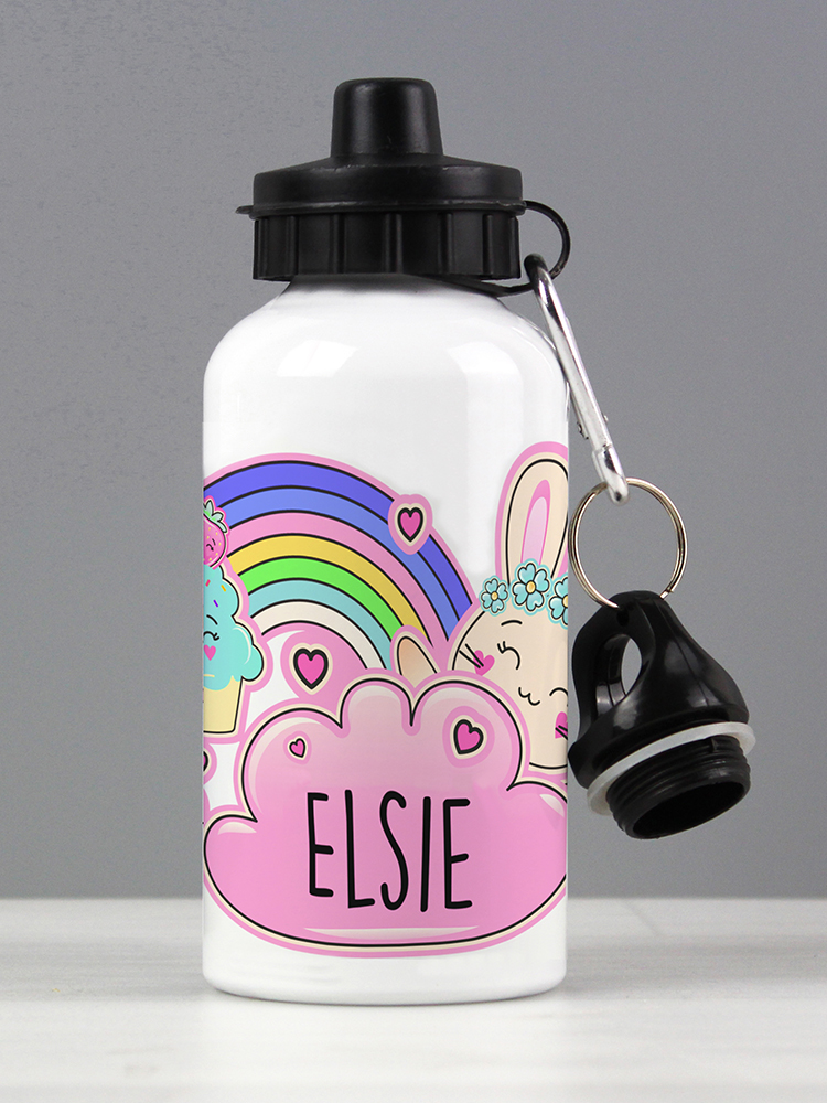 Personalised Cute Bunny Drinks Bottle