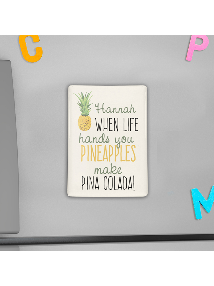 Personalised Pineapple Fridge Magnet