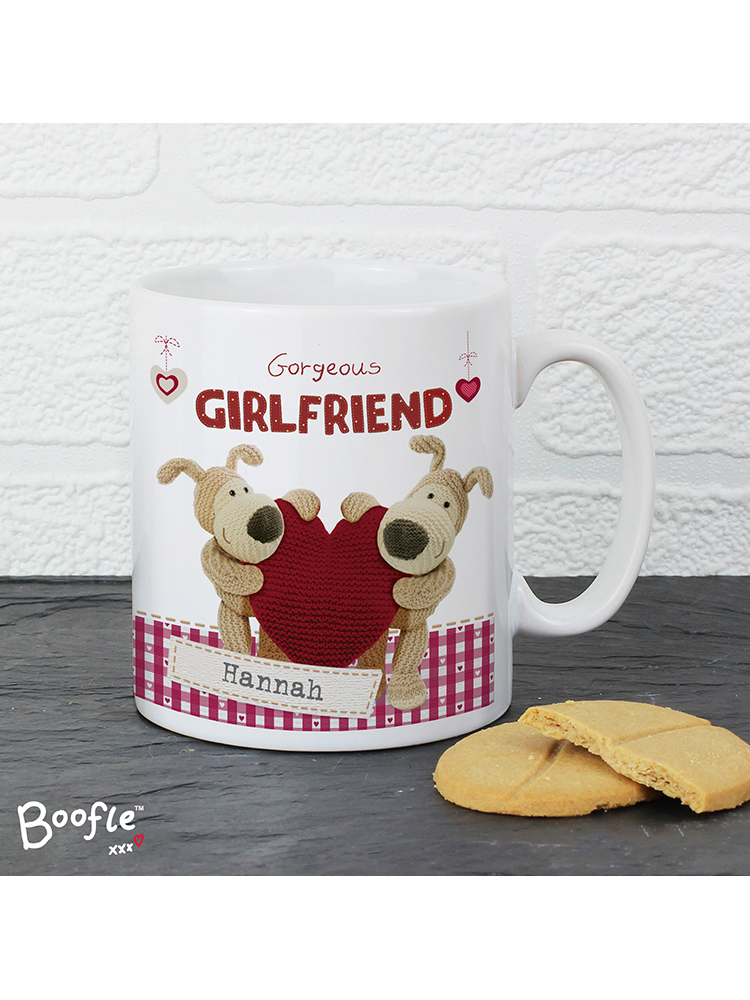 Personalised Boofle Shared Heart Mug