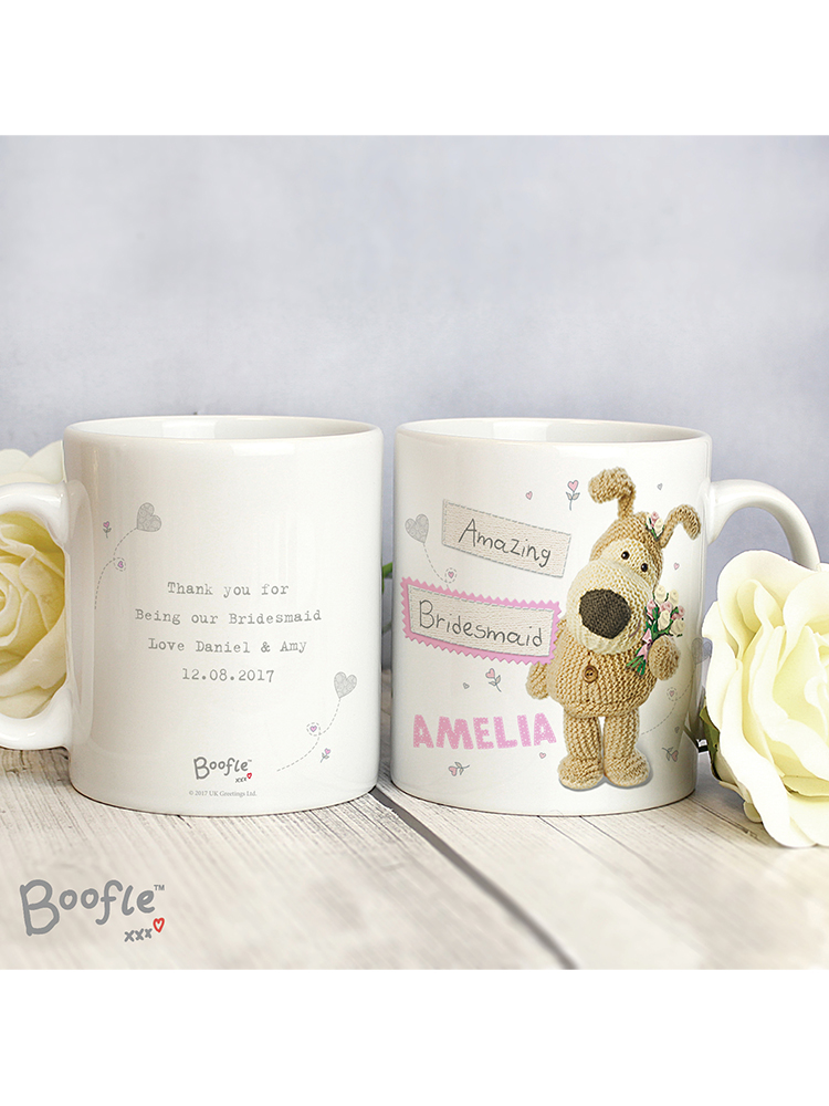 Personalised Boofle Female Wedding Mug